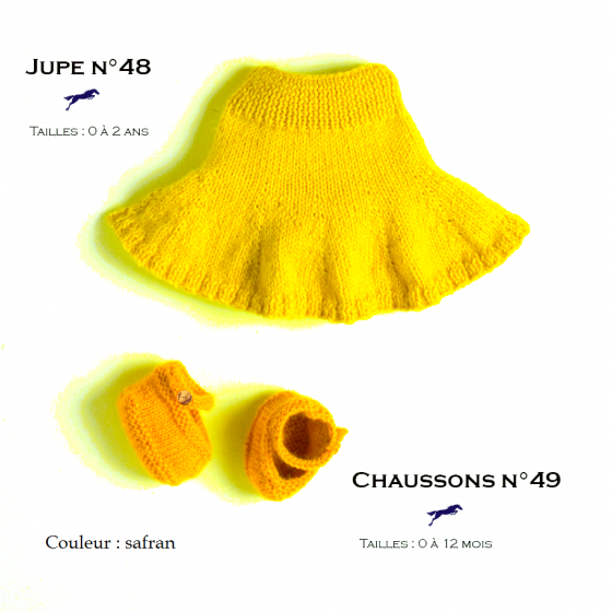 jupe 48 et chaussons 49 safran