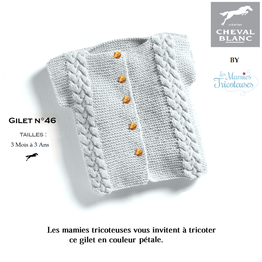 Explications Gilet B b En Point Mousse Laine M rinos Niveau Facile Explications Gilet B b En Point Mousse Laine M rinos Niveau Facile