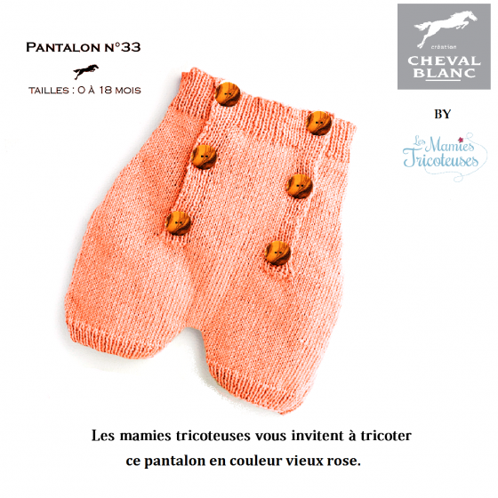 variante Pantalon 33 vieux rose