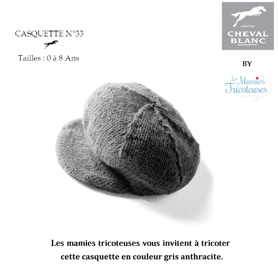 variante Casquette 33 gris anthracite