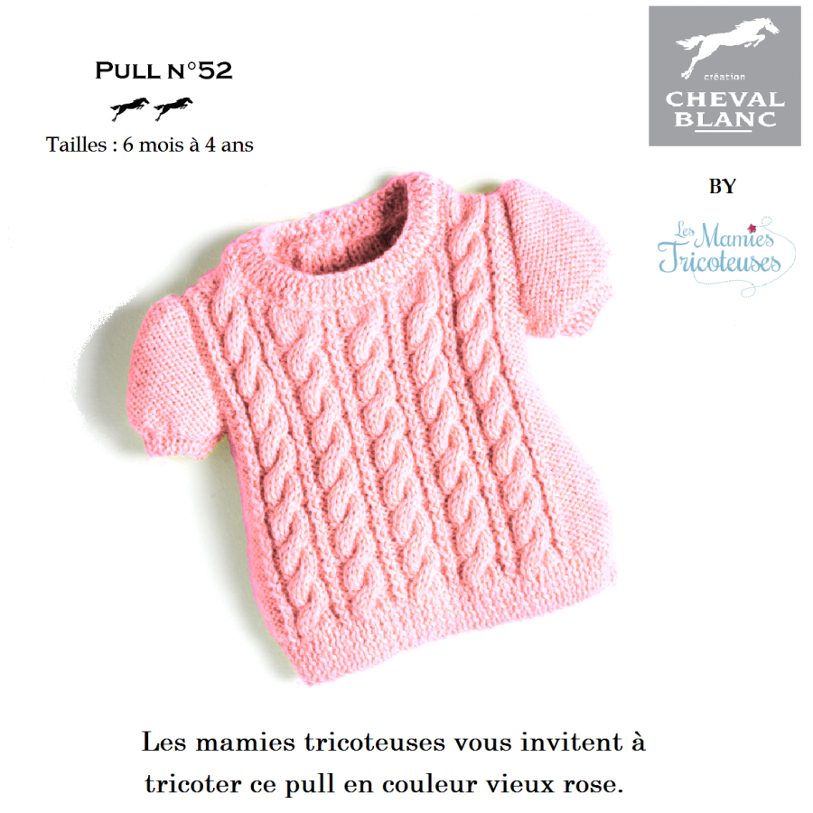 variante Pull 52 vieux rose