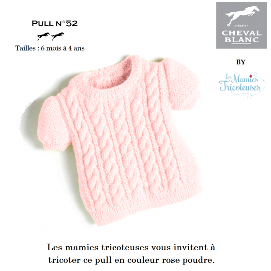 variante Pull 52 rose poudre