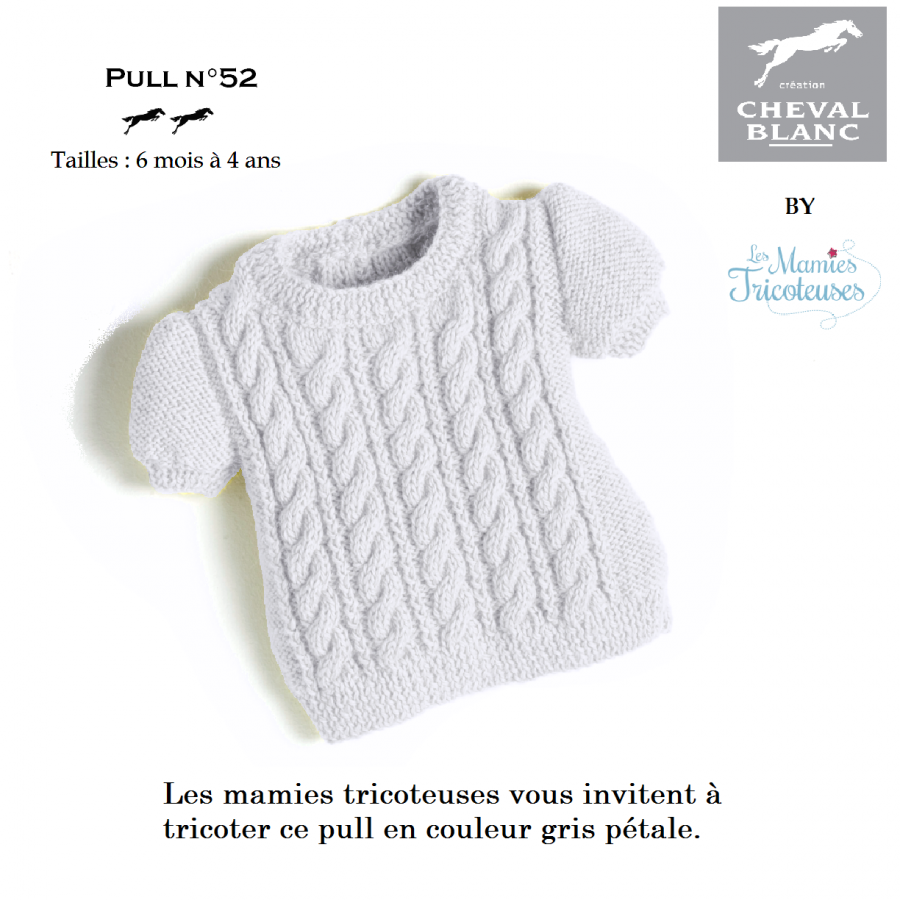 variante Pull 52 gris pétale