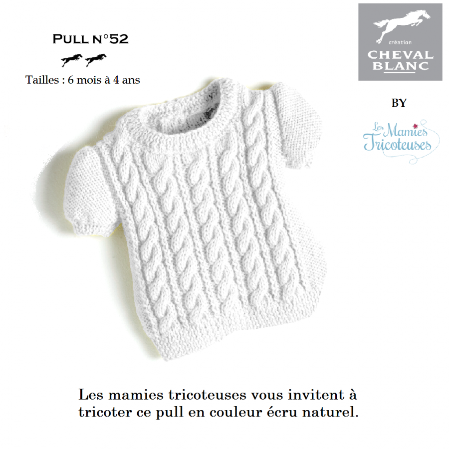 variante Pull 52 ecru naturel