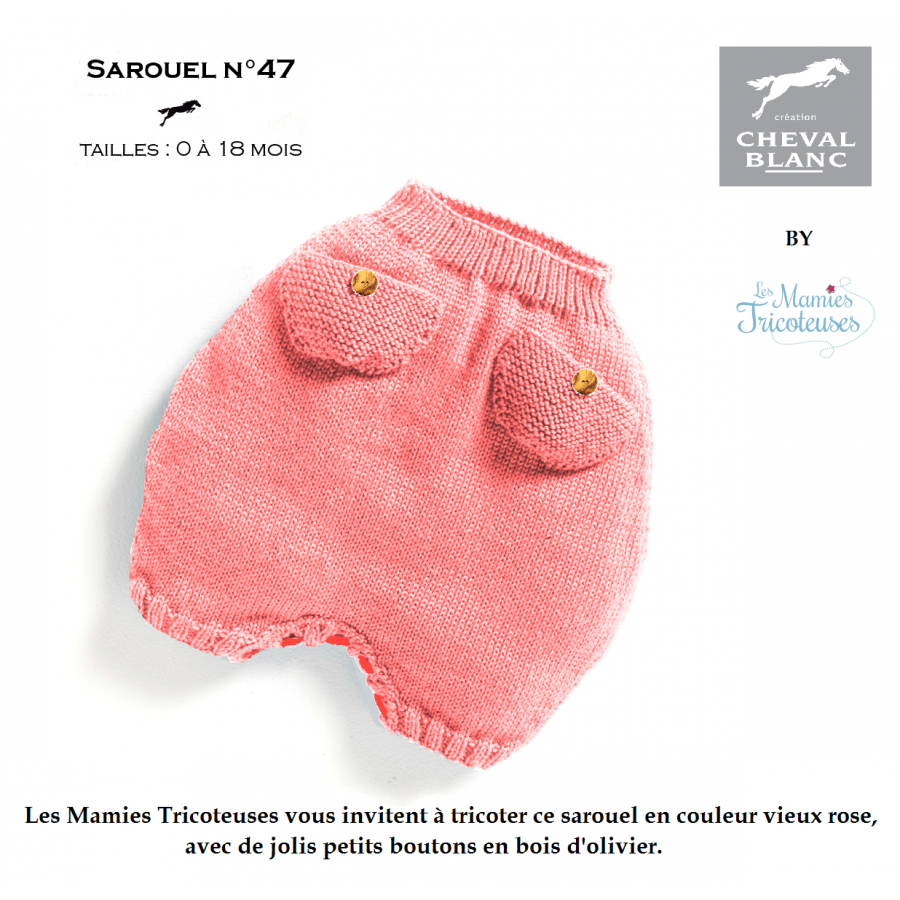 variante Sarouel 47 vieux rose