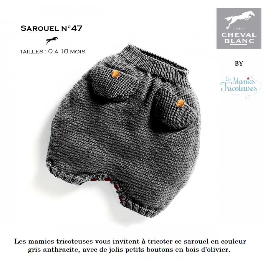 variante Sarouel 47 gris anthracite