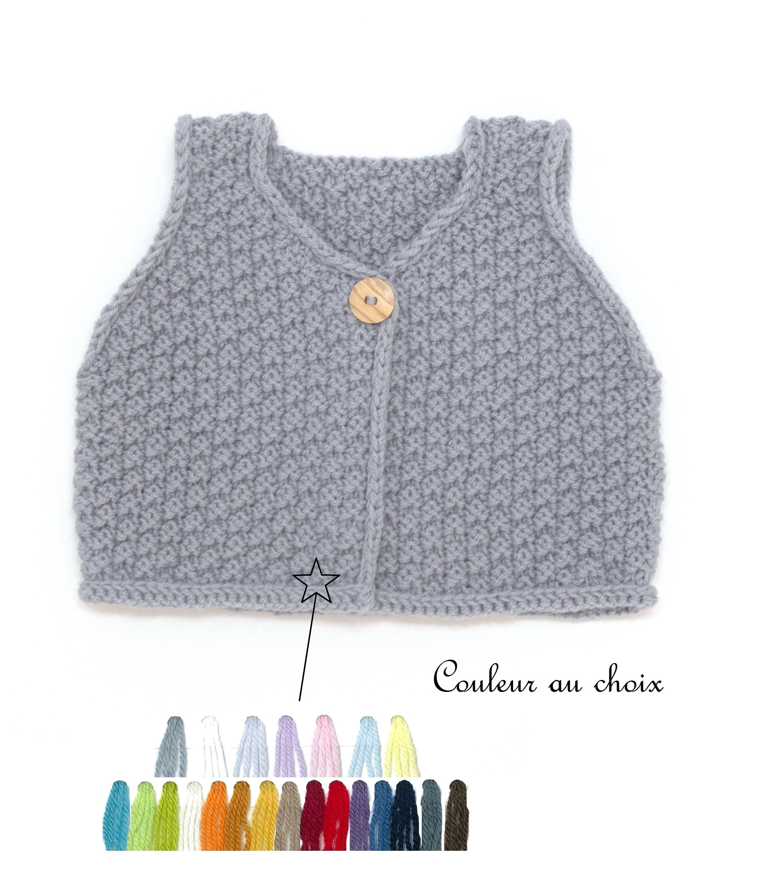 Gilet De Berger Bebe Couleurs Tricote Main En 100 Laine Merinos Gilet De Berger Bebe Couleurs Tricote Main En 100 Laine Merinos