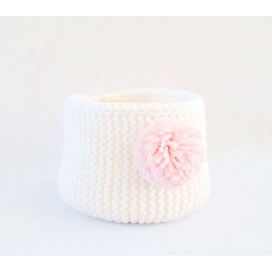 accessoire amovible : pompon rose clair