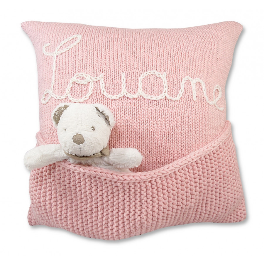 Coussin Personnalisable Rose