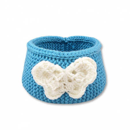 Panier Rond Turquoise