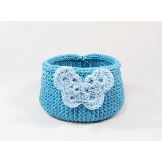 accessoire amovible : papillon bleu clair