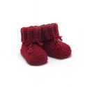 Chaussons rouge basque laine mérinos