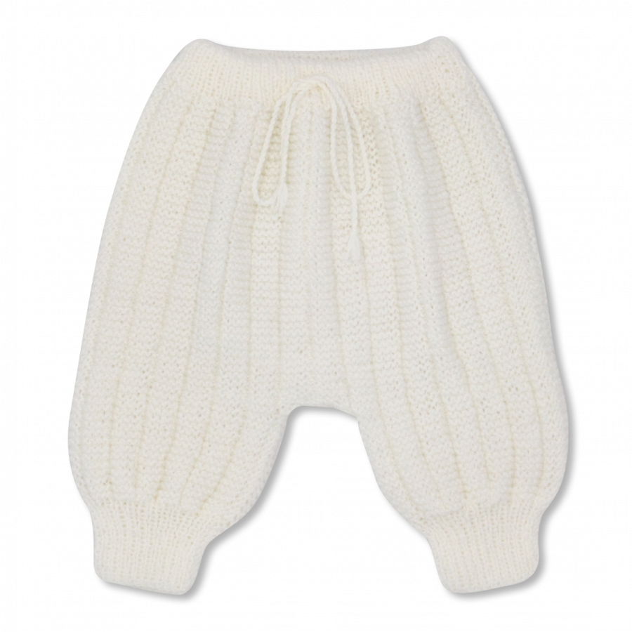 Pantalon Sarouel blanc laine mérinos