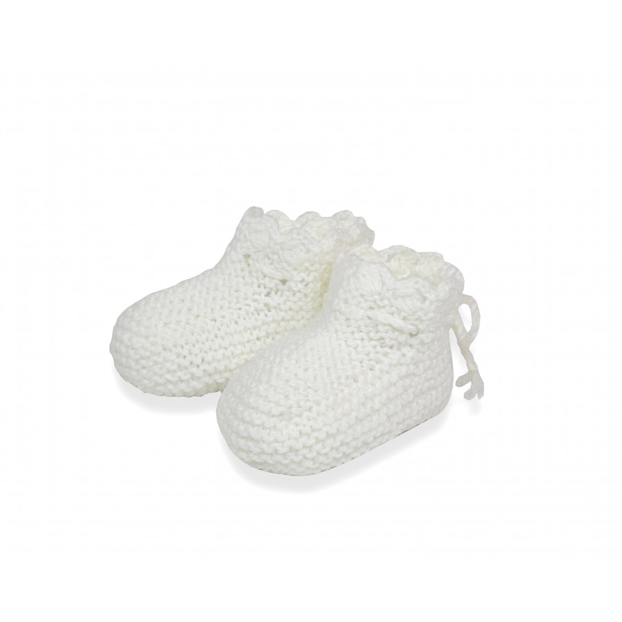 Chaussons dentelle blancs