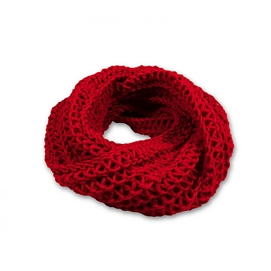 Snood Chamallow rouge
