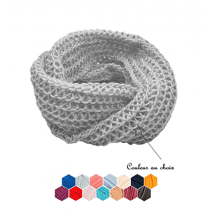 Snood Chamallow couleur au choix Snood Chamallow couleur au choix