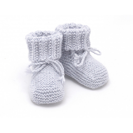 Chaussons montants gris clair