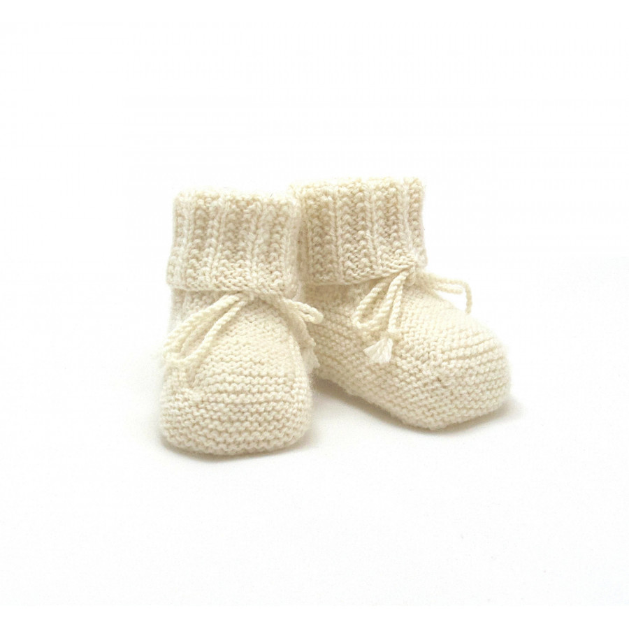 Chaussons mixtes mérinos naturel Chaussons mixtes mérinos naturel