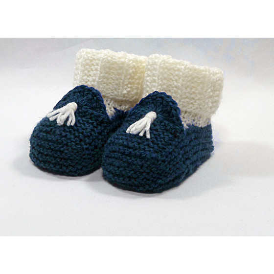 Chaussons Mocassins bleu foncé