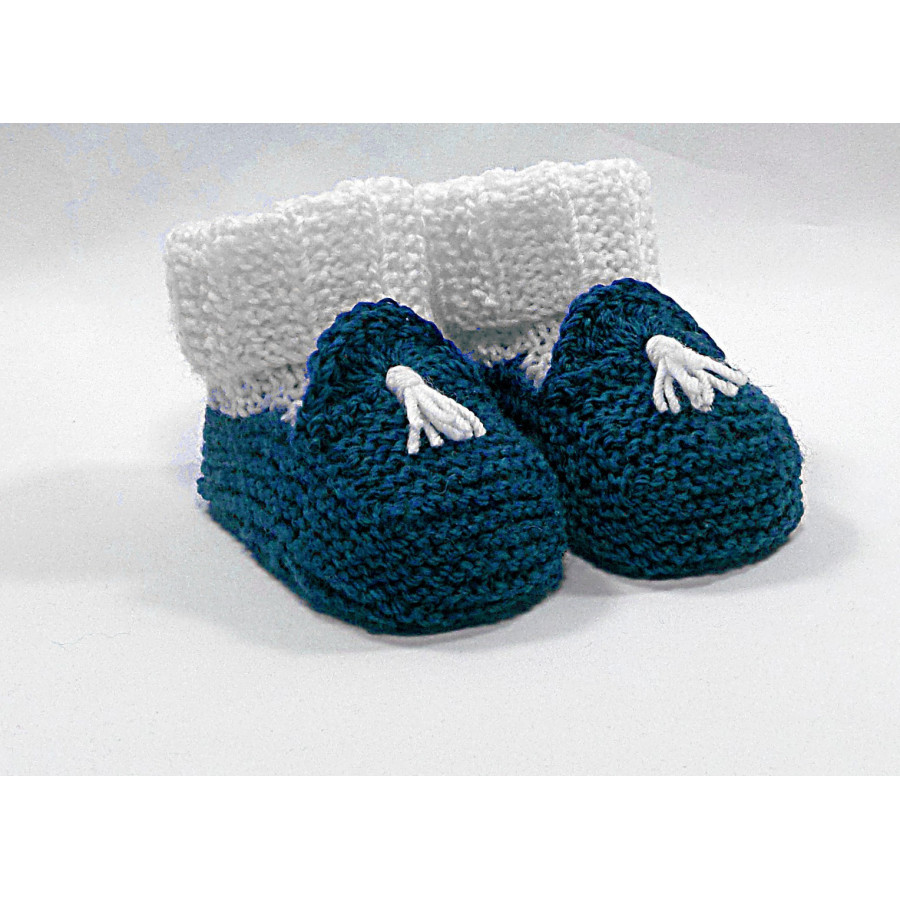 Chaussons Mocassins bleu canard