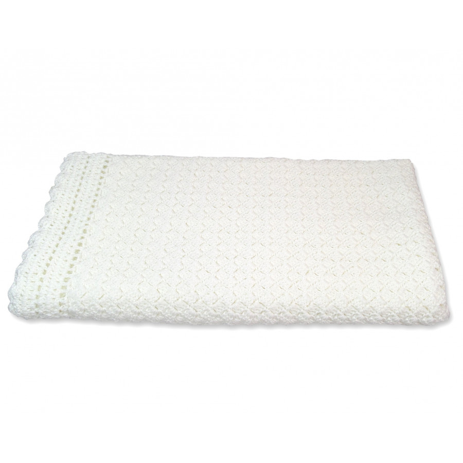 Couverture de Baptême Blanche Couverture de Baptême Blanche