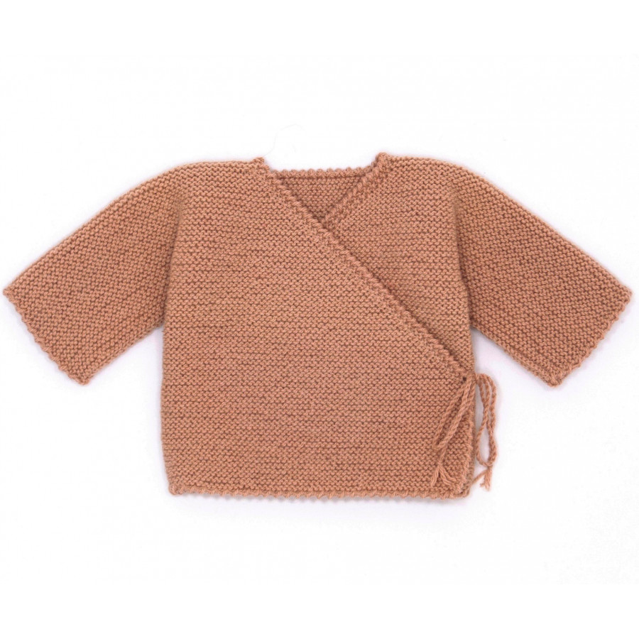 Brassière bébé laine naturelle camel Brassière bébé laine naturelle camel