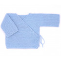 Brassière bébé laine bleu clair