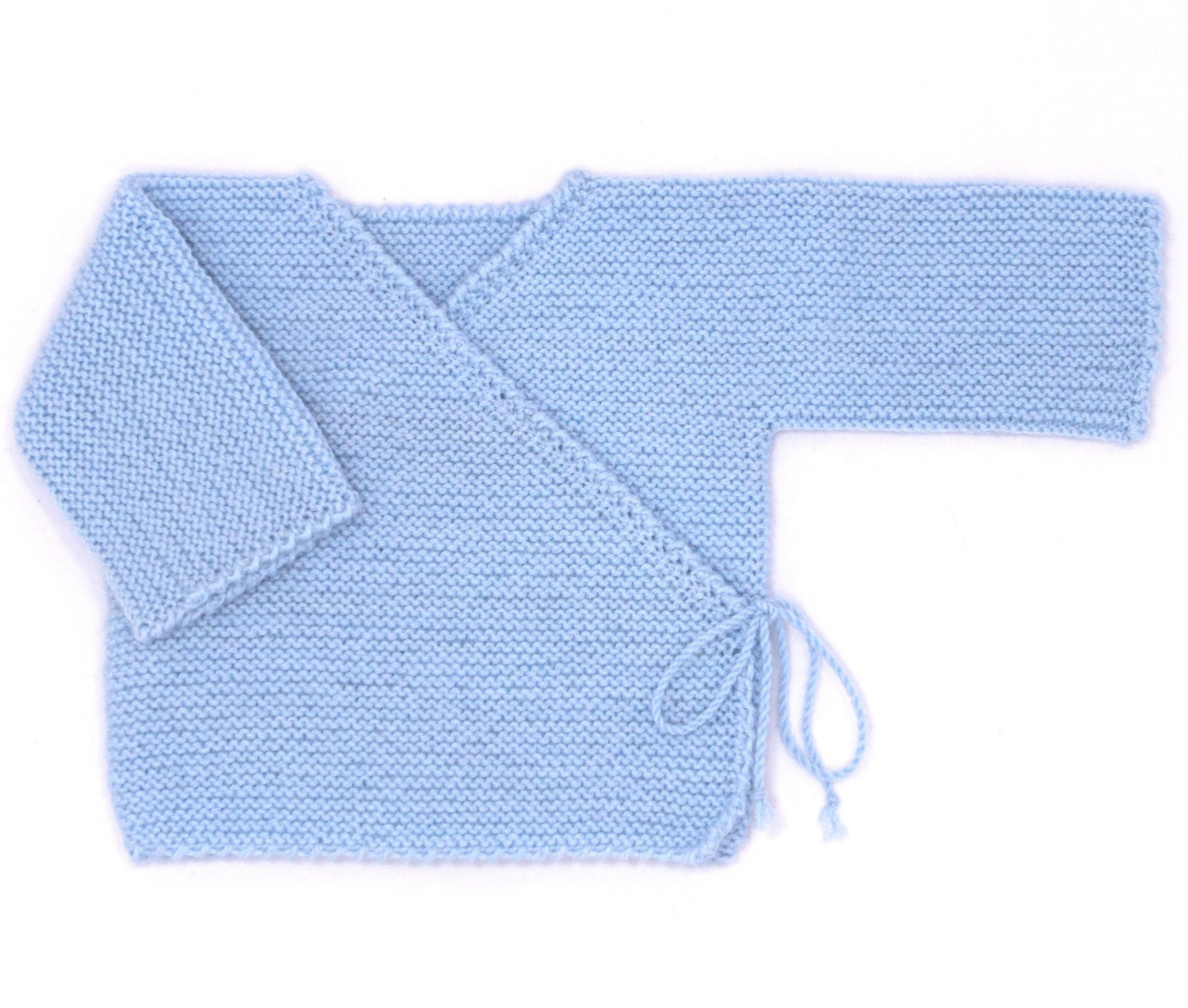 Brassiere De Naissance Bleu Ciel Tricotee Main En 100 Laine Merinos Brassiere De Naissance Bleu Ciel Tricotee Main En 100 Laine Merinos